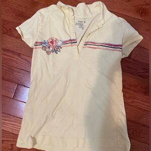 old navy yellow collared shirt